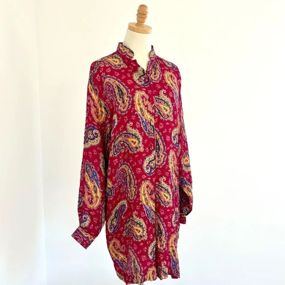 Mariano Rubinacci 100% Silk Vintage Tunic